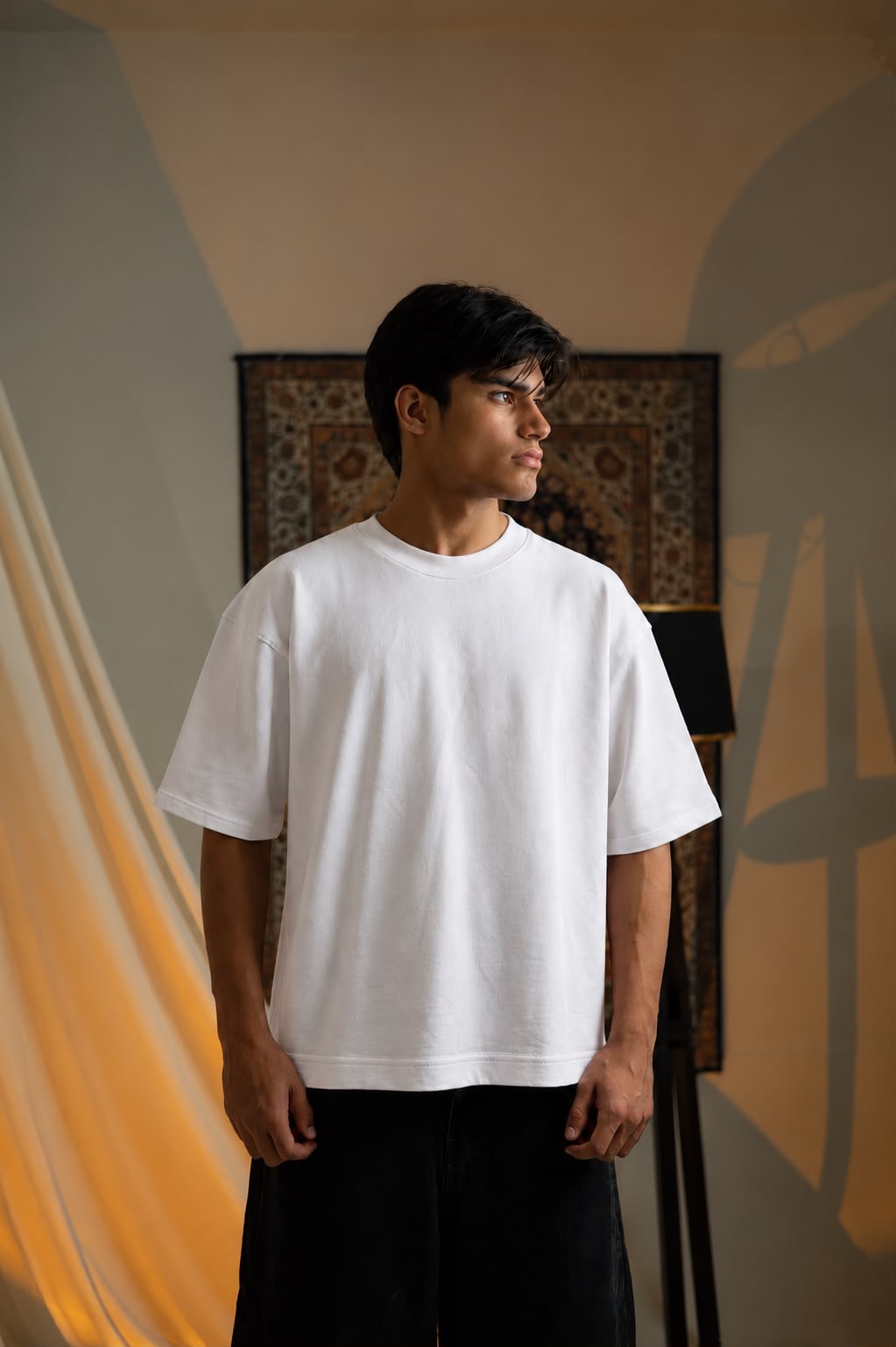 White oversized Tees
