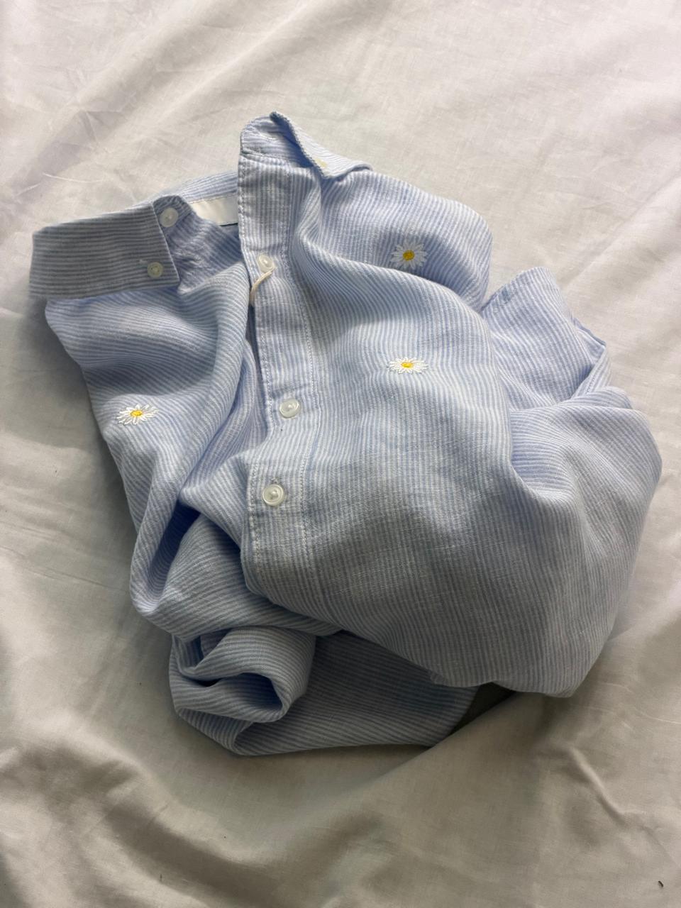 Blue Stripes Embroidery 🌻