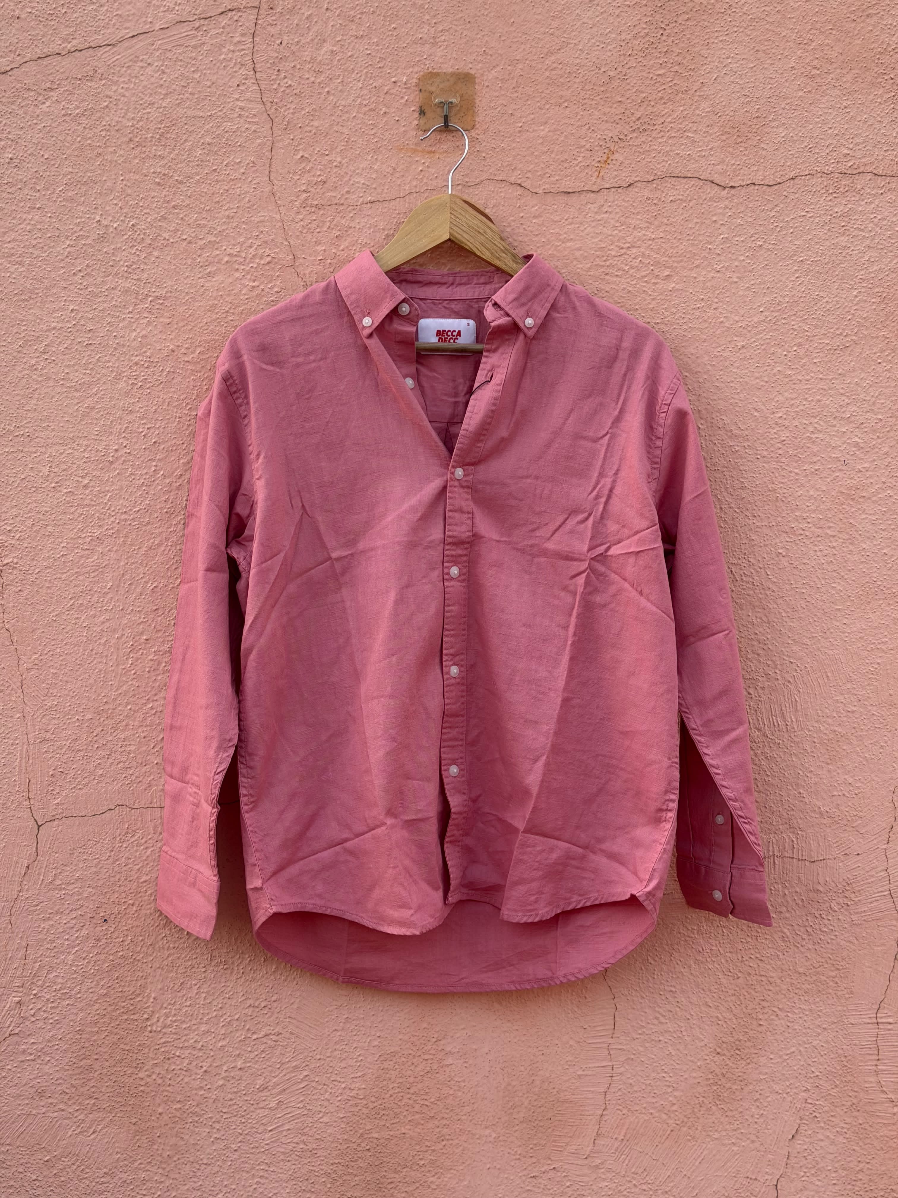 PINK LINEN SHIRT