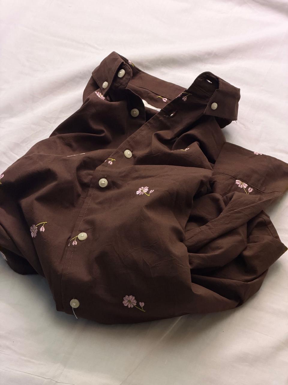 Brown Linen Embroidery🌻
