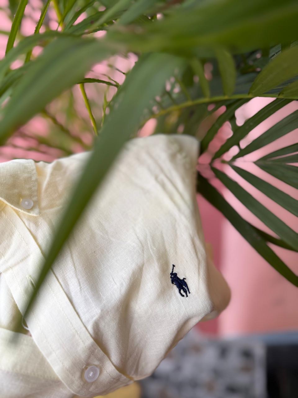 YELLOW LINEN SHIRT