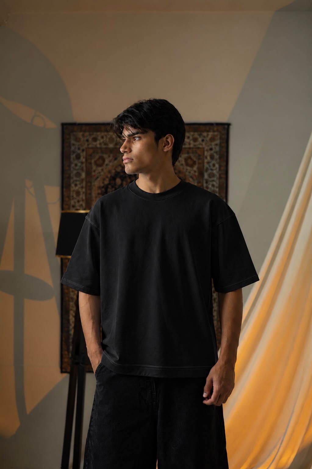 Black Oversized Tees